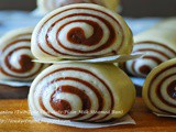 Mantou (Two Tone Chocolate-Plain Milk Steamed Bun 鲜奶巧克力双色馒头卷）