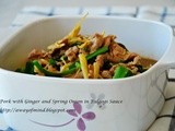 Pork with Ginger and Spring Onion in Bulgogi Sauce