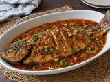 Braised Whole Fish in Chilli and Garlic Sauce