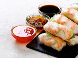 Chicken and Mango Rice Paper Rolls