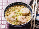 Chicken and Prawn Wonton Noodle Soup