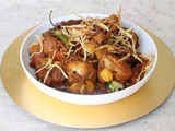 Chicken with Potato Straws (Sali ma Murg)