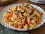 Chilled Shrimp with Pineapple and Papaya Salsa