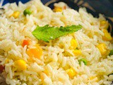 Corn and Saffron Rice