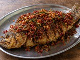 Fried Fish with Chili Shrimp Paste Sauce
