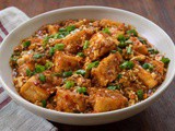 Fried Tofu in Chili Garlic Sauce