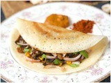 Mushroom Masala Dosa