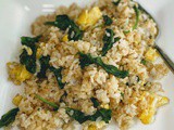 Spinach and Egg Rice