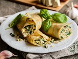 Spinach and Paneer Crepes