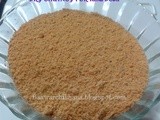 Dry chutney powder for idlis and dosa