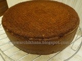 Eggless  chocolate sponge cake