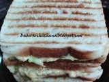 Grilled vegetable mayonnaise sandwich