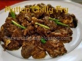 Mutton chilly fry