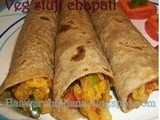 Vegetable stuff chapati