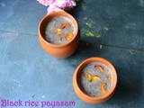 Black rice dessert | Kavuni Arisi payasam