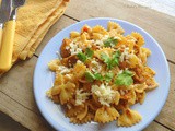 Chicken Pasta in Tomato-Red Wine Sauce