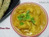Dum  Aloo | Side Dish for Roti / Naan ( Indian Flat Breads)