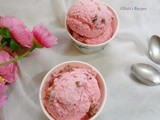 Eggless Gulkand/Rose petal preserve  Ice cream | Ice cream recipe without ice cream maker | Summer special