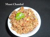 Maasi Thogayal | Massi Sambal/Chambal | Dried Maldive Fish Recipe