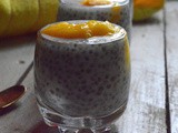 Mango chia seeds pudding | Vegan pudding | Mango recipe