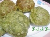 Palak Puri/Poori  | Spinach Poori | South Indian Breakfast