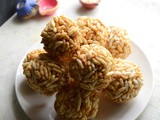 Pori Urundai | Murmura Ladoo | Puffed Rice Balls