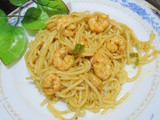 Prawn Noodles | Spicy prawns in Noodles | Easy Dinner Recipe