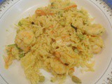 Prawn Vegetable Fried Rice | Easy One Pot Meal