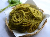 Spinach Chakli | Palak Murukku