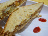 Sprouts Sandwich | Sprouts Potato Sandwich | Healthy Breakfast