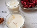 Thandai  | spiced milk with dry fruits | holi recipe