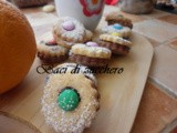 Biscotti friabili con ganache al cioccolato   e smarties