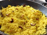 Basanti Pulao - Bengali sweet yellow fried rice