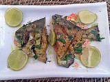 Pomfret fry in Goan style