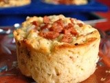 Cheese and sausage muffin