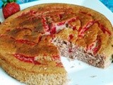 Fresh Strawberry Yogurt Cake