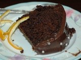 Orange cake with Chocolate Ganache