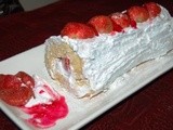 Strawberry cream roll