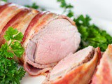 Air Fryer Bacon Wrapped Pork Tenderloin