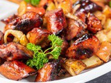 Chicken Sausage with Apples, Onions, Potatoes