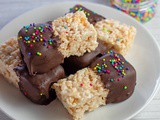 Chocolate Dipped Rice Krispies Treats