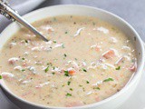 Crockpot Creamy Ham Potato Soup