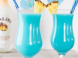 Frozen Blue Hawaiian Cocktail