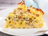 Hash Brown Crust Sausage Cheddar Quiche