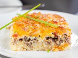 Hashbrown Sausage Bacon Egg Casserole