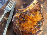Pan Seared Cowboy Ribeye Steak