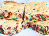 Sugar Cookie m&m Bars