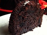 Oreo Stuffed Chocolate Bundt Cake #bundtamonth