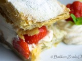 Millefeuille van aardbeien