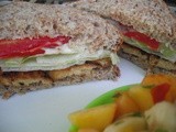 Tempeh Bacon  blt  Sandwich